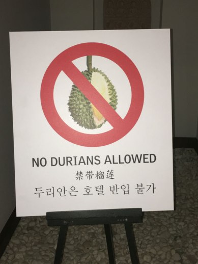 sign at hotel
